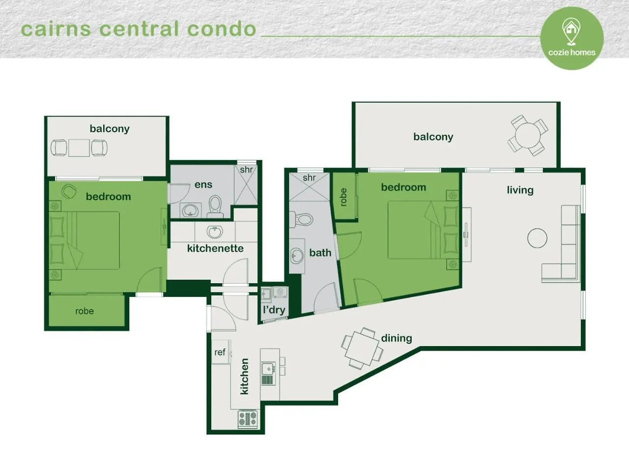 Twn Cairns Central Condo 1101 And 1102 Apartment